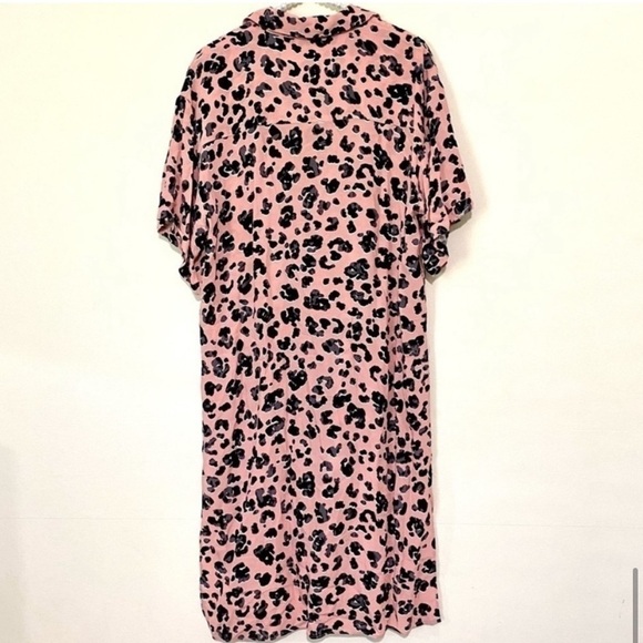 Anthropologie Maeve Pink Animal Print Maxi Top Blouse Combo SIZE SMALL - Picture 8 of 8